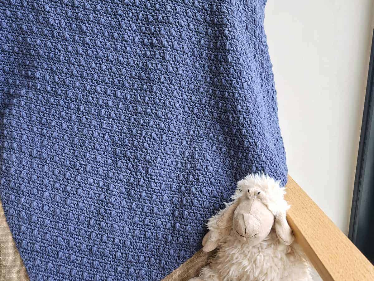 Unique C C Moss Stitch Crochet Blanket With Video Tutorial