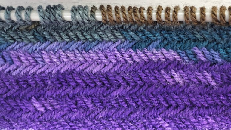 how to knit the herringbone stitch