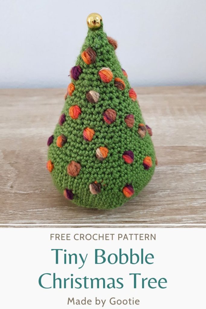 This is a photo of crochet bobble christmas tree free pattern made by gootie