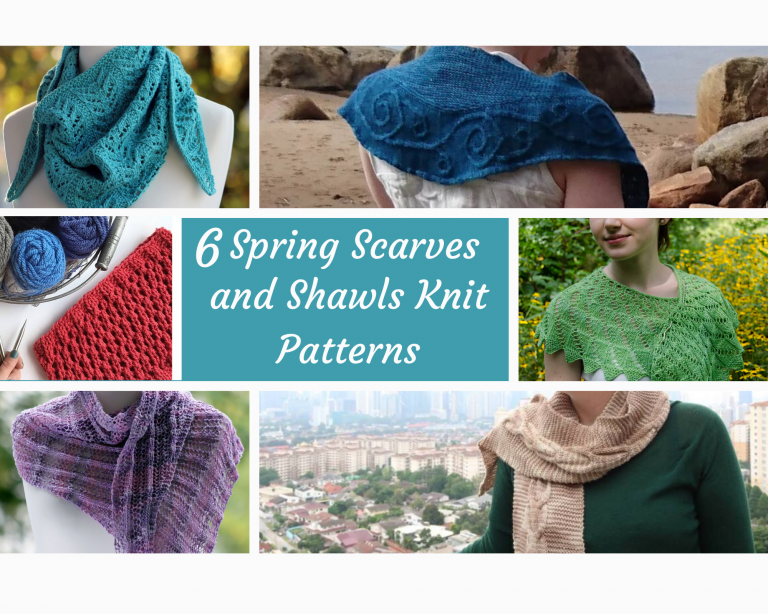 spring scarves and shawls knitting patterns
