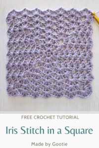 Iris Stitch In A Square: Free Modern Crochet Granny Square Pattern ...