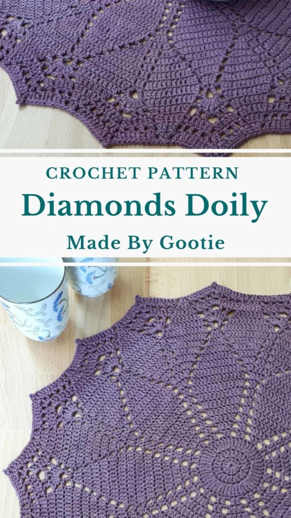 diamonds doily crochet pattern