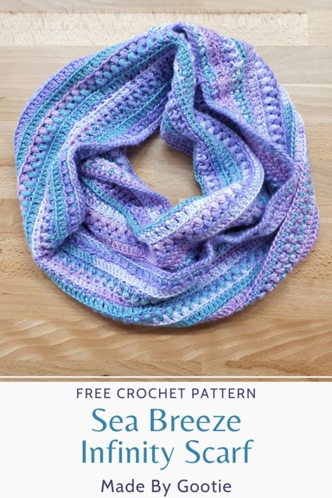 textured crochet infinity scarf pattern