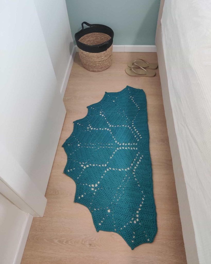 half circle crochet rug pattern