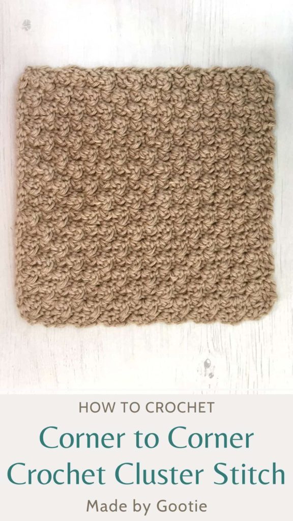 HOW TO CROCHET THE CLUSTER STITCH made by gootie