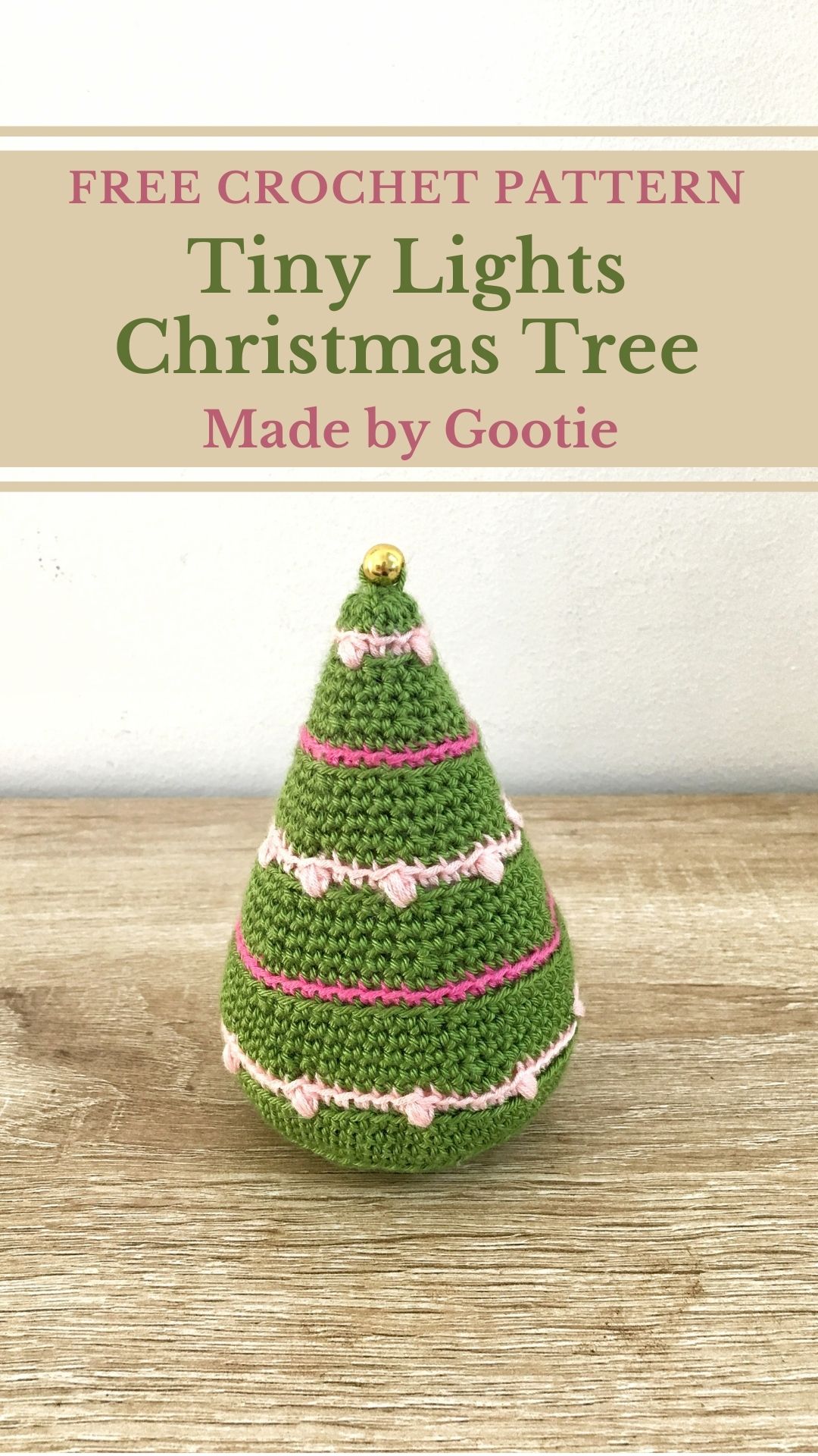 Crochet Christmas Tree Free Pattern - Made by Gootie