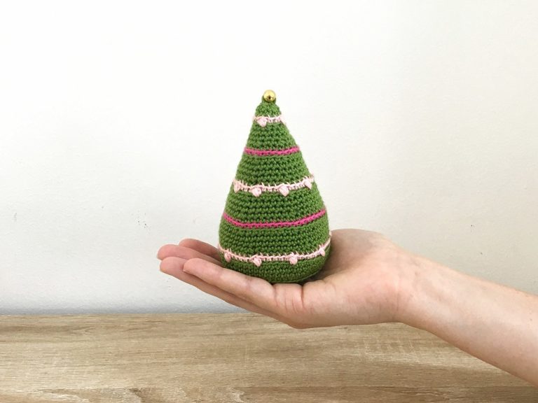 this is a photo of crochet christmas tree amigurumi pattern made by gootie