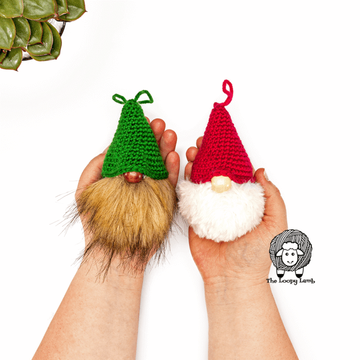 Image for Crochet Gnome Christmas Tree Ornament Pattern