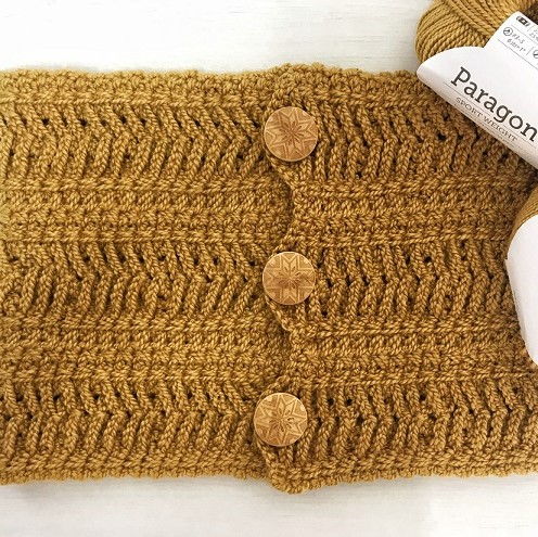 textured cowl crochet pattern made by gootie