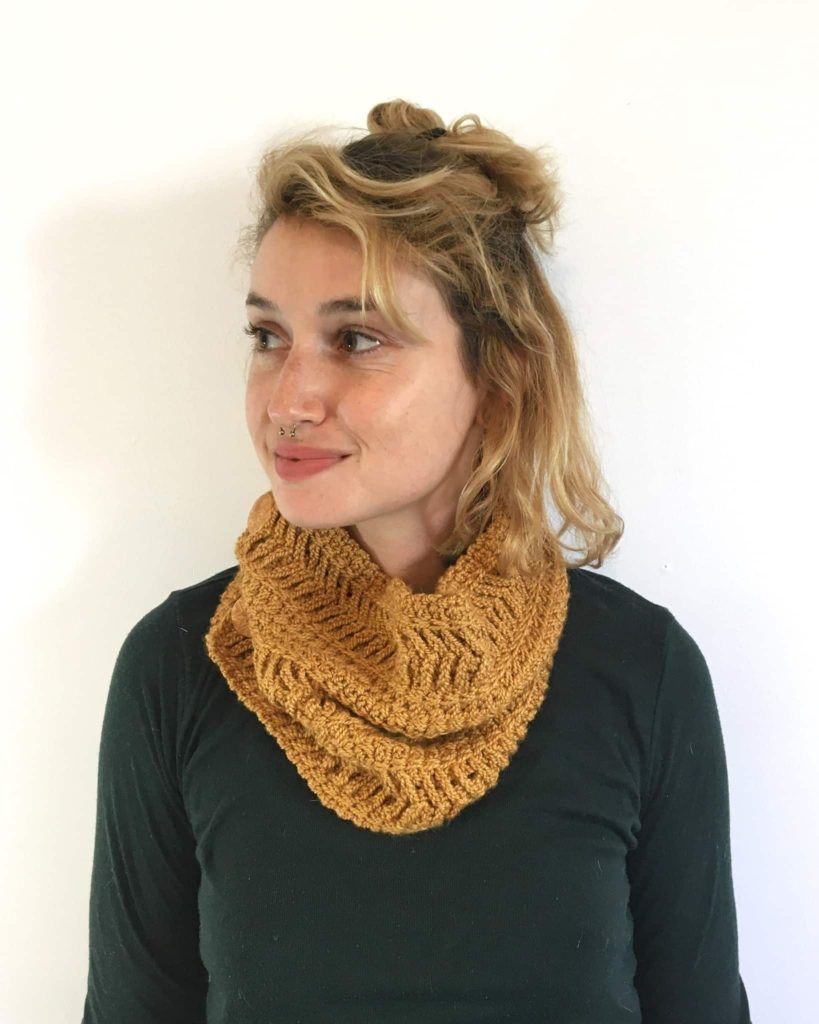 Follow your path cowl free crochet pattern made by gootie