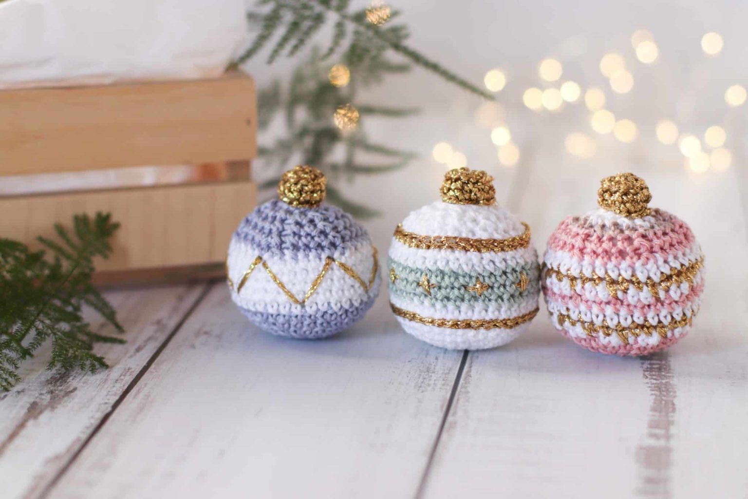 20 Quick Crochet Christmas Ornament Free Patterns - Made by Gootie