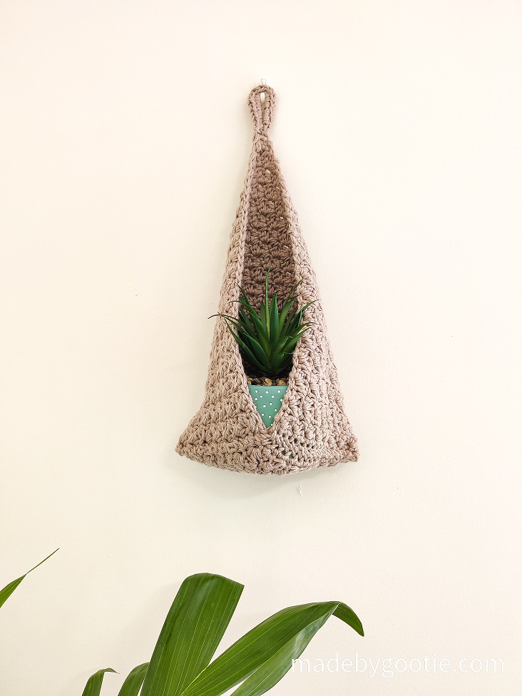 crochet wall hanging basket pattern