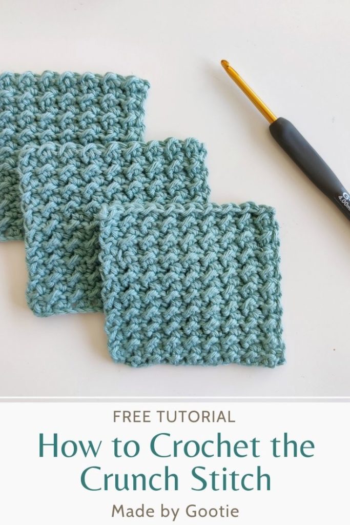 how to crochet the crunch stitch