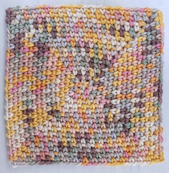 crochet moss stitch in the round