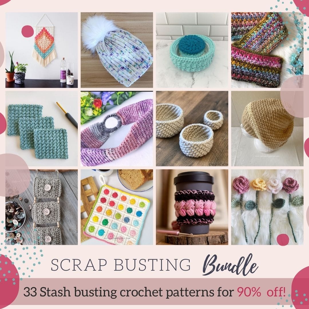 Scrap Busting Blog Hop - 31 Stash Buster Crochet Patterns || Made by Gootie