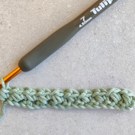 crochet bean stitch