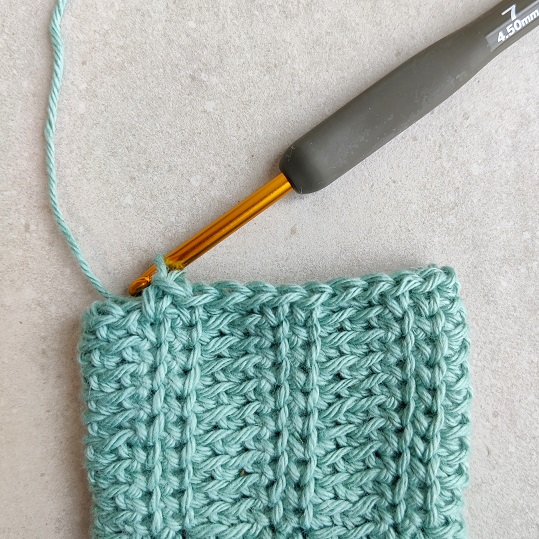 crochet rib stitch in the round