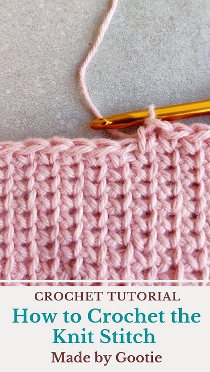 how to crochet a knit stitch