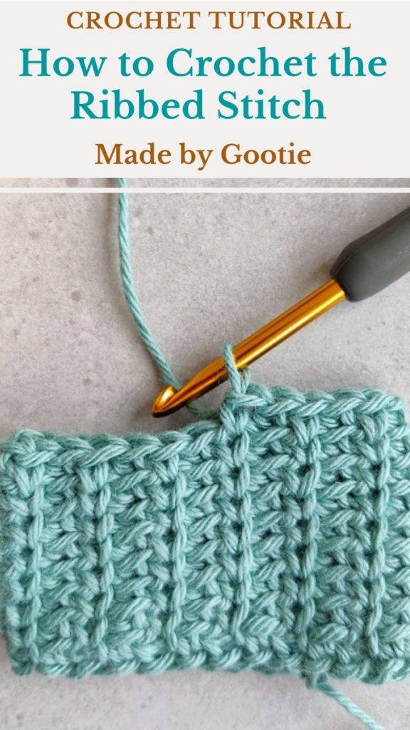 crochet ribbing stitch