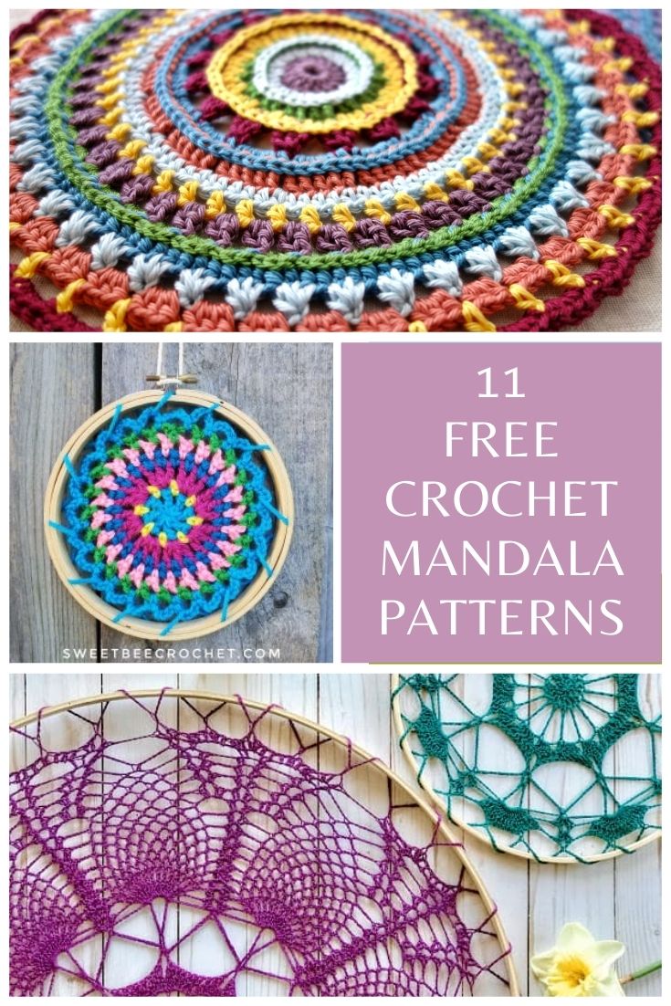 11 Free Beautiful Crochet Mandala Patterns Made By Gootie 