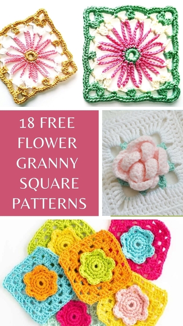 How to Crochet a Simple Flower Granny Square 