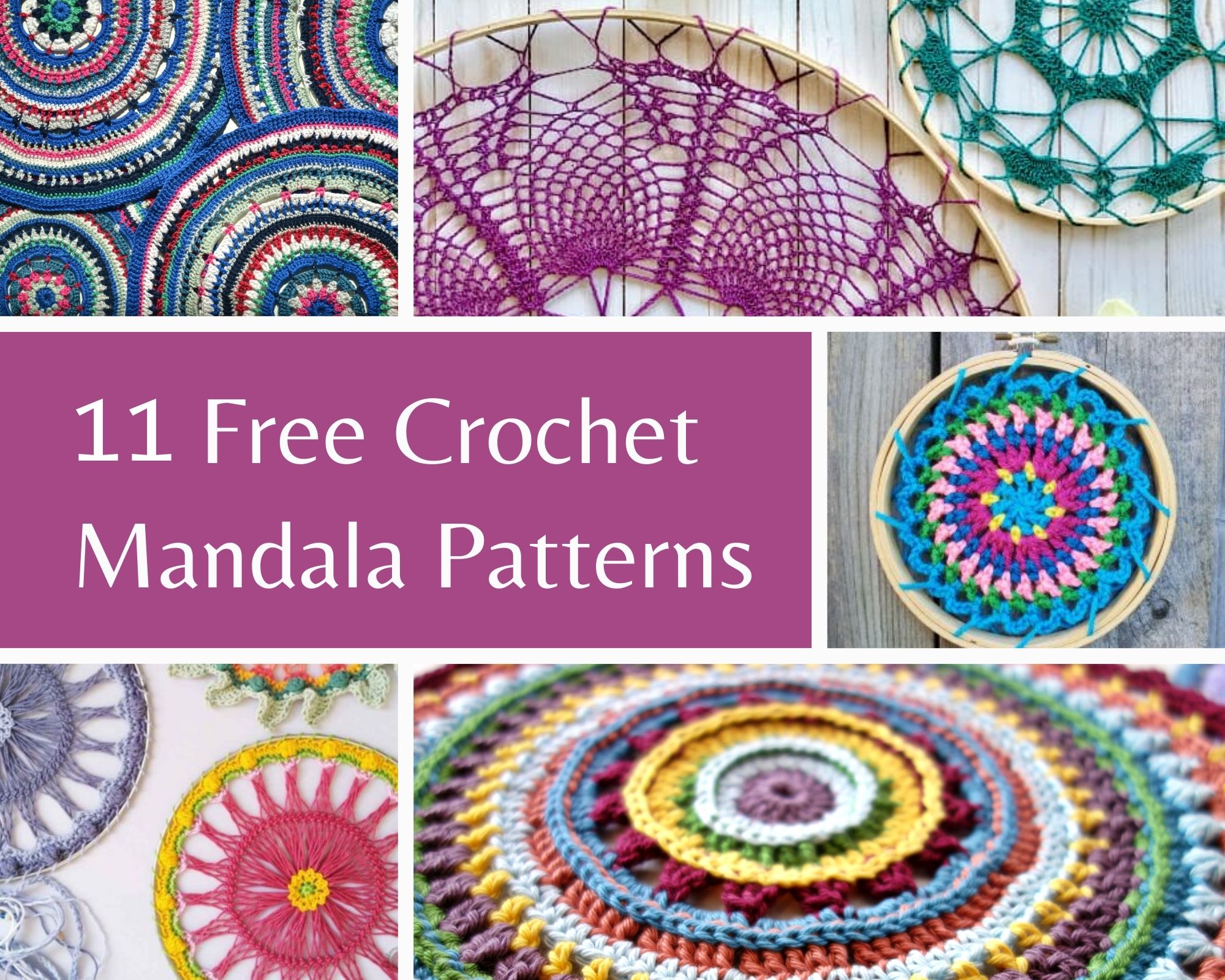 11 Free Beautiful Crochet Mandala Patterns - Made by Gootie