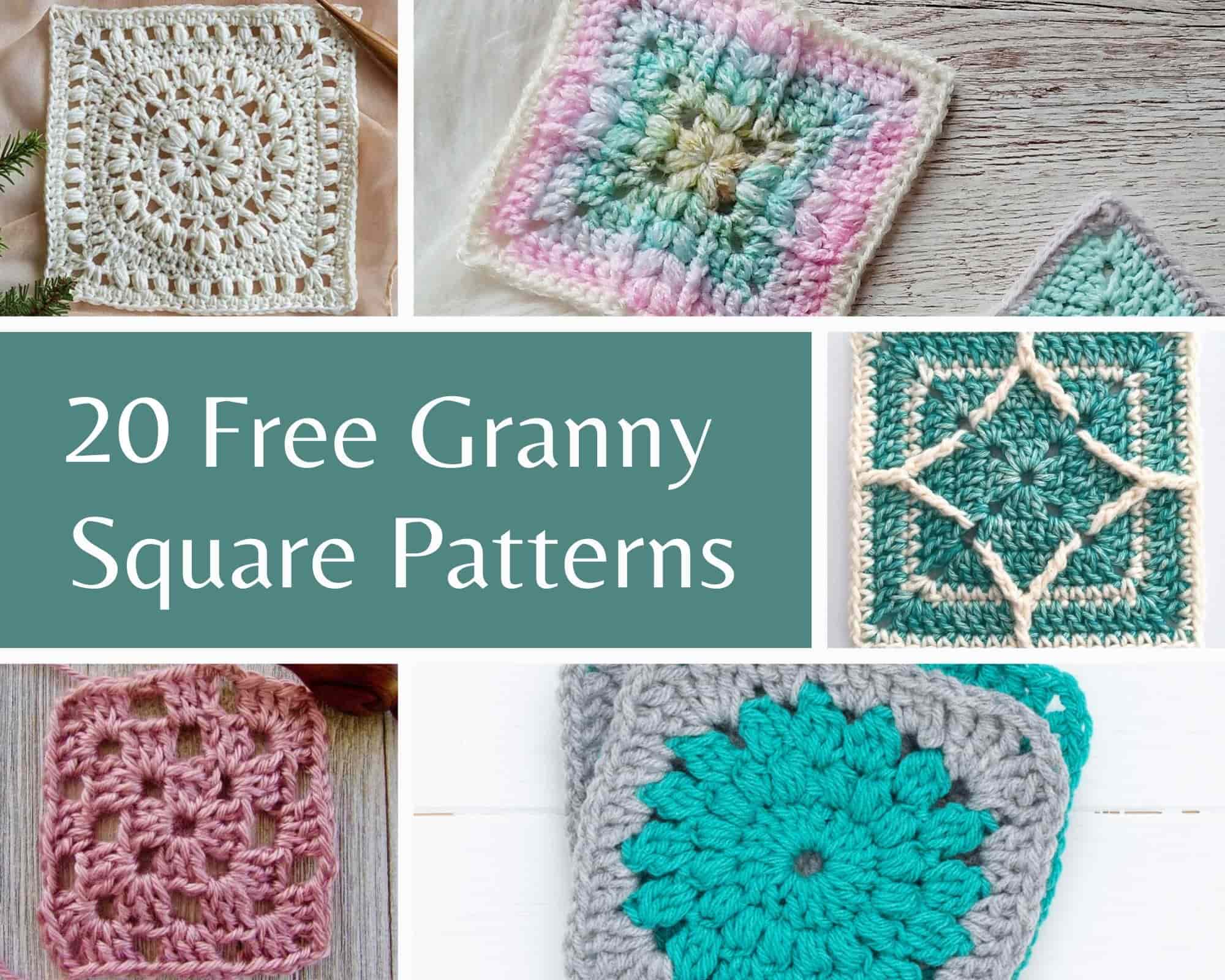 20 Free Crochet Granny Squares Patterns - Made by Gootie