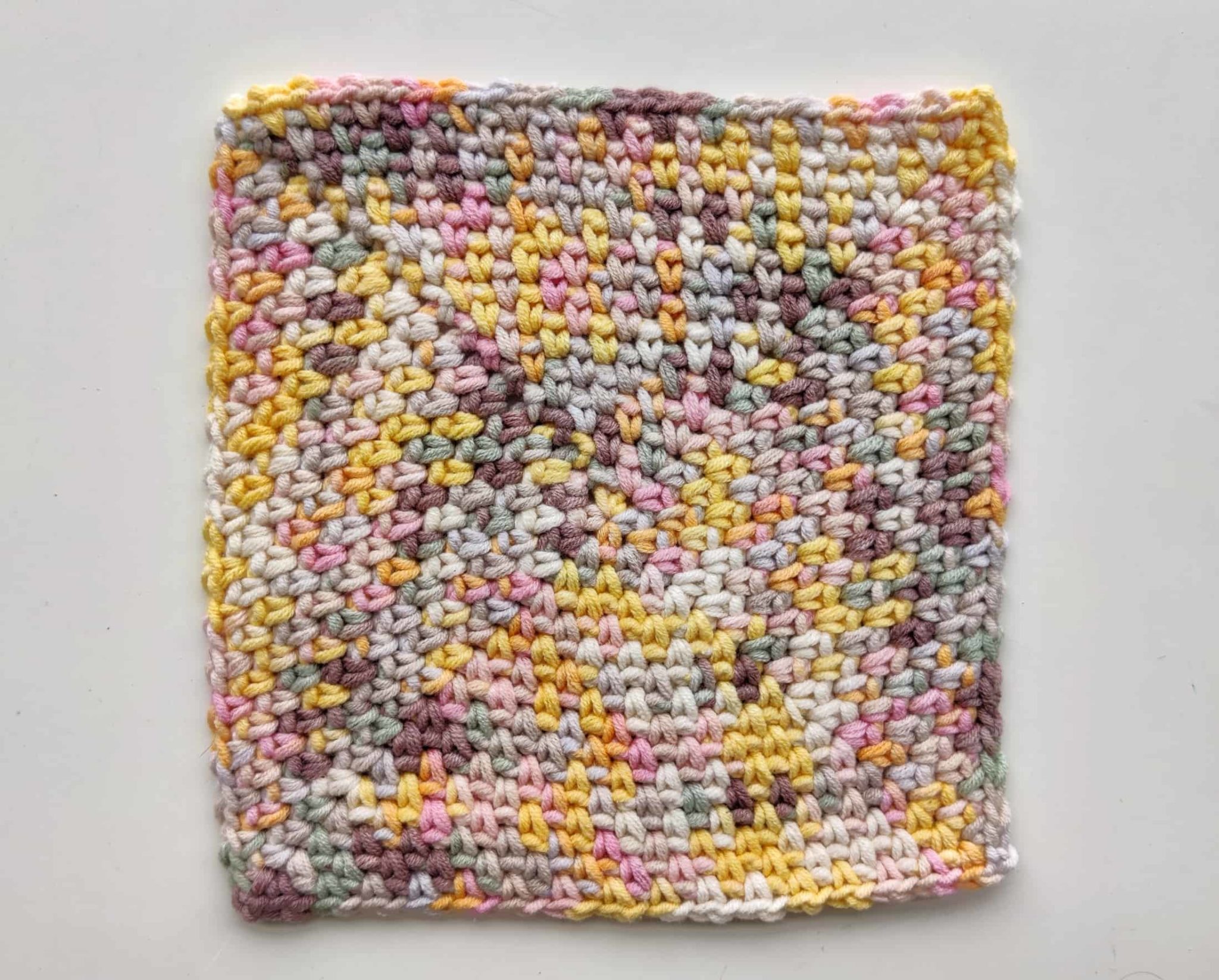 Moss Stitch in a Square Free Tutorial - Made by Gootie