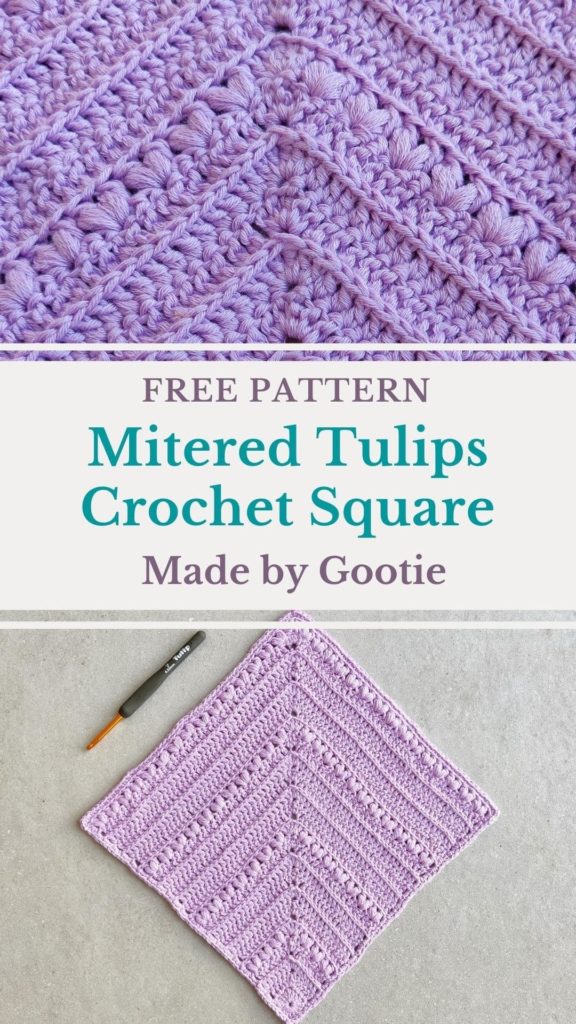 crochet mitered square free pattern