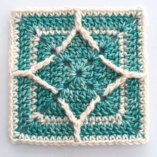 northern diamond crochet square