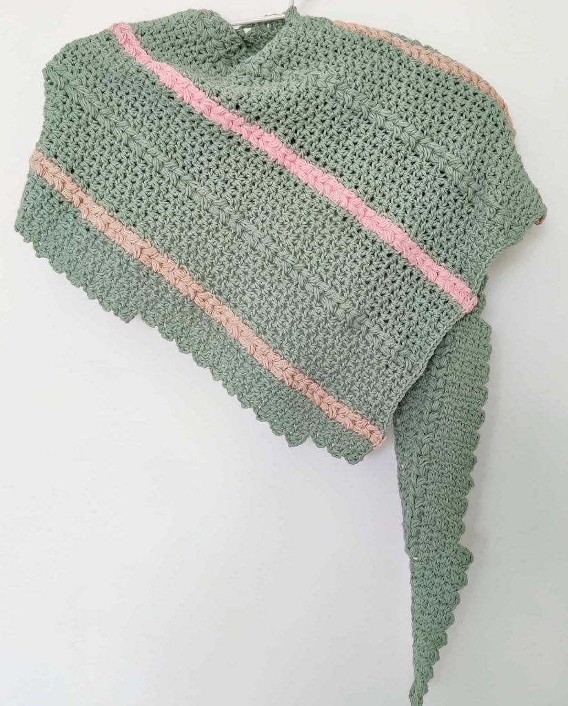 crochet triangle shawl pattern