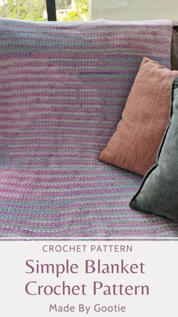 Easy Crochet Blanket Free Pattern - Made by Gootie