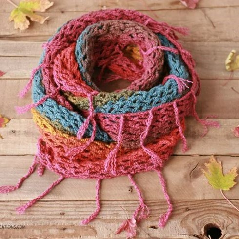 infinite hues scarf pattern