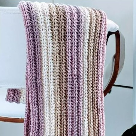 knit look crochet scarf