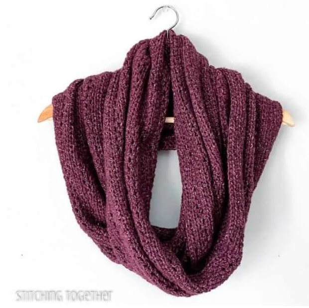 oversized crochet infinity scarf