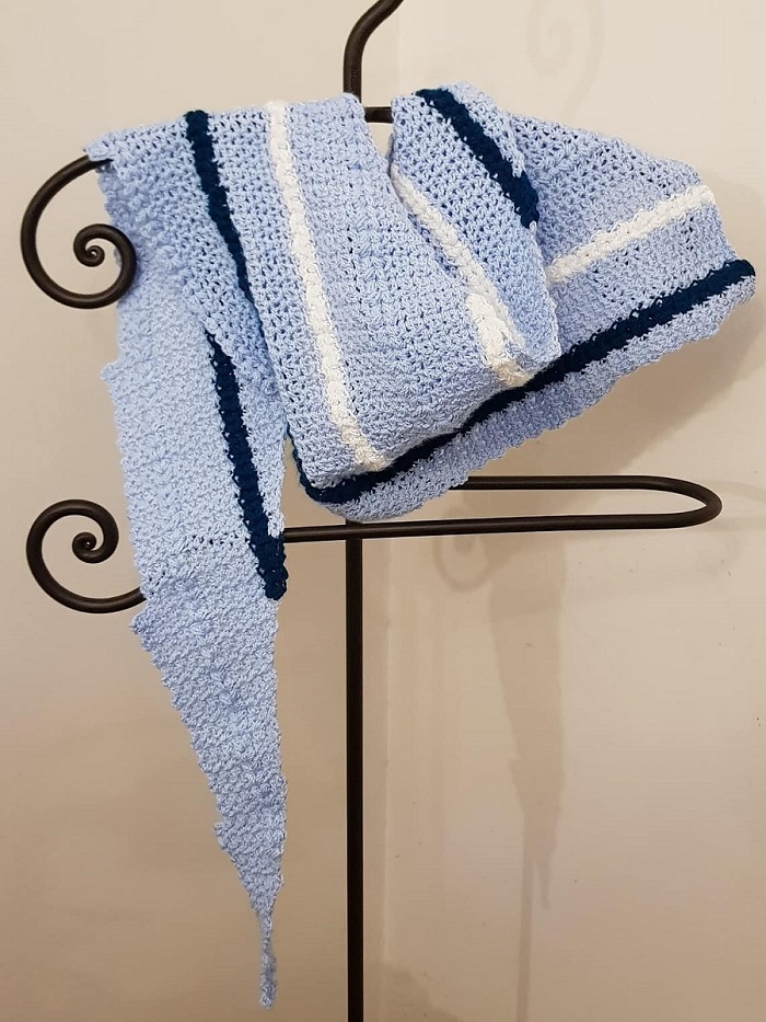 crochet triangle shawl pattern