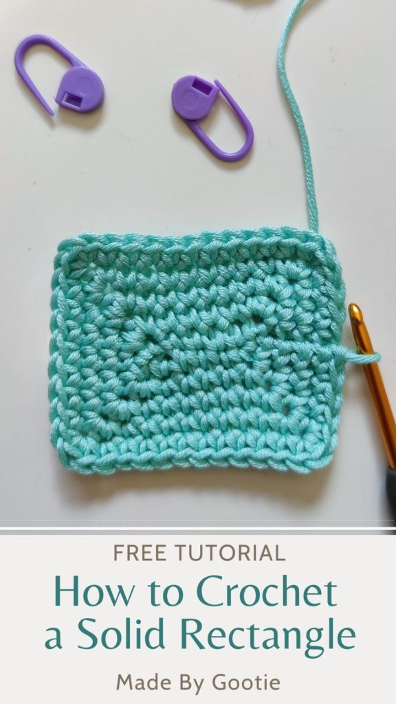 solid crochet rectangle
