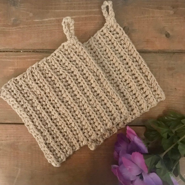 easy crochet pot holder pattern