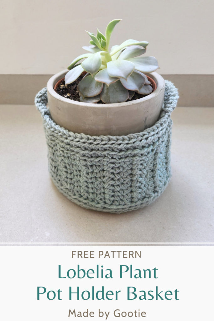 Crochet plant cozy free pattern made by gootie