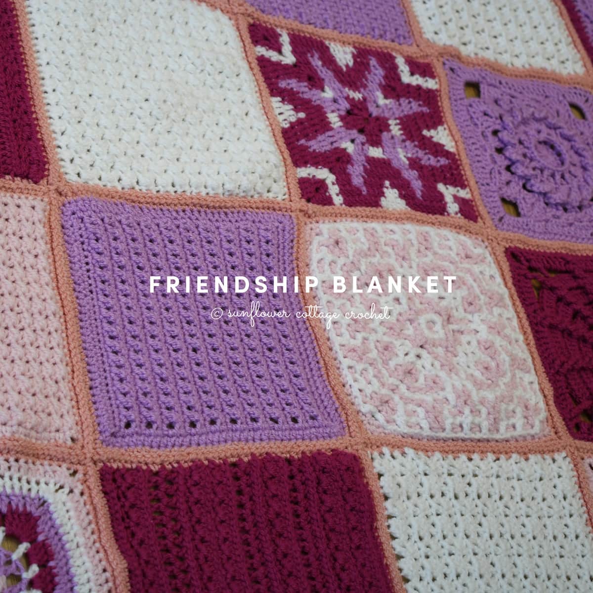 crochet squares blanket pattern free CAL