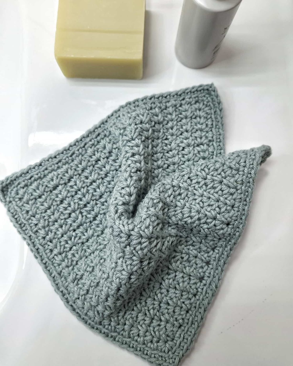 Free Crochet Washcloth Pattern Made by Gootie