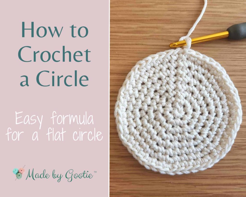 how to crochet a flat circle made by gootie