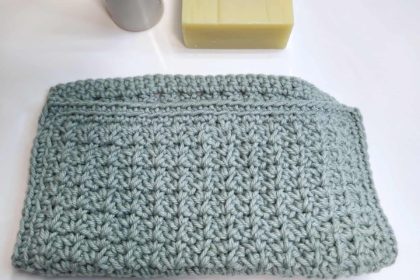 how to crochet a washcloth tutorial made by gootie