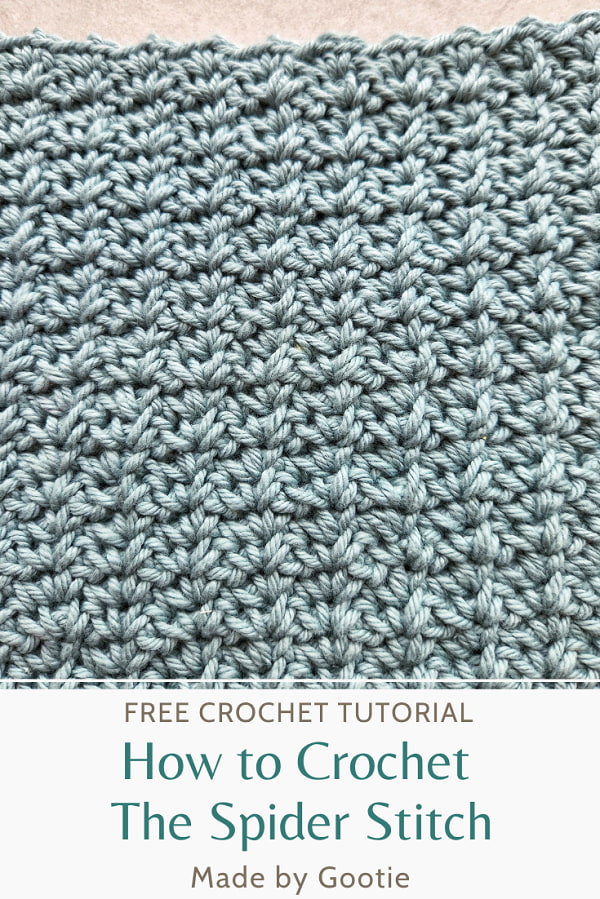 how to crochet the spider stitch free crochet tutorial made by gootie