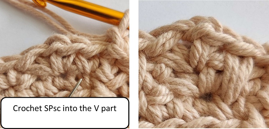 how to crochet the spike single crochet