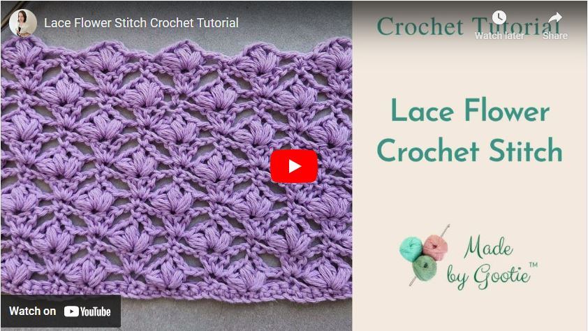 crochet bookmark video tutorial made by gootie