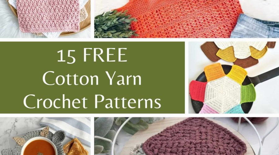 15 free cotton yarn crochet patterns made by gootie-min