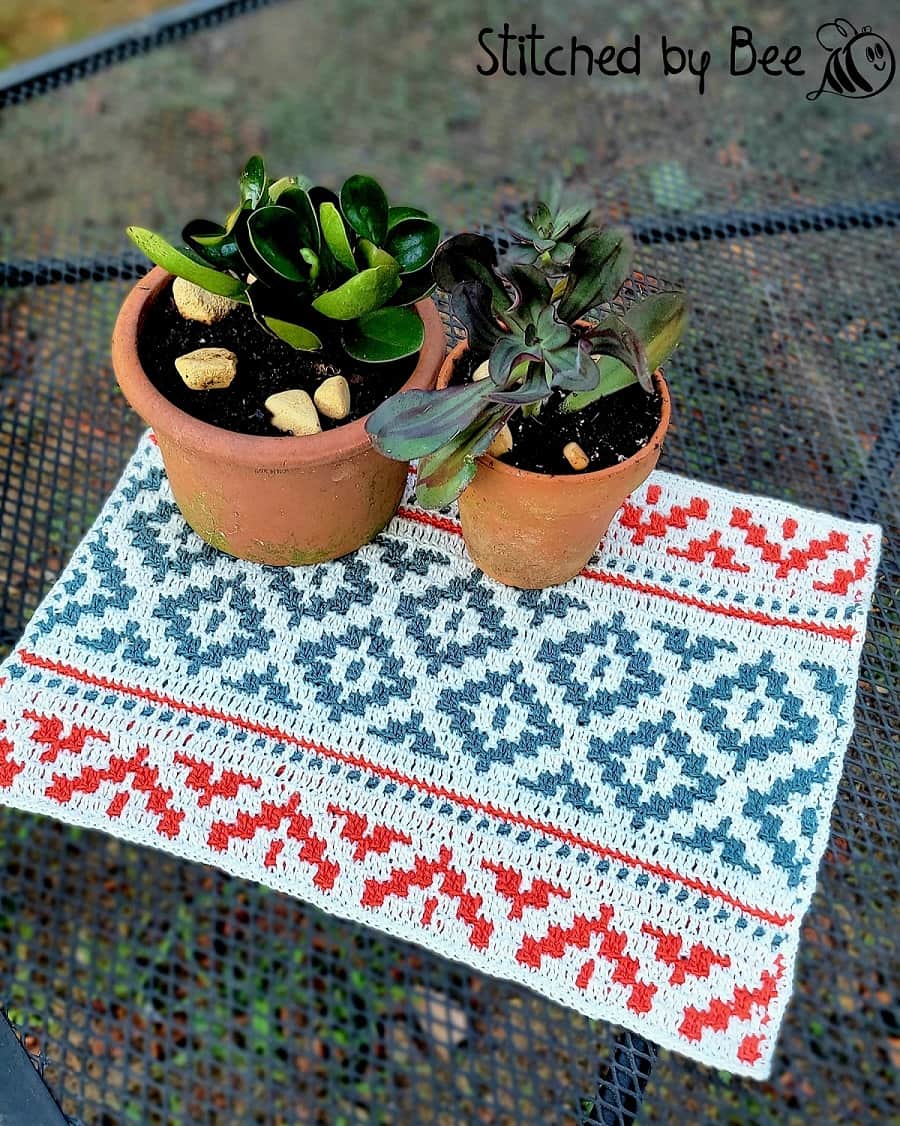 how to crochet a placemat