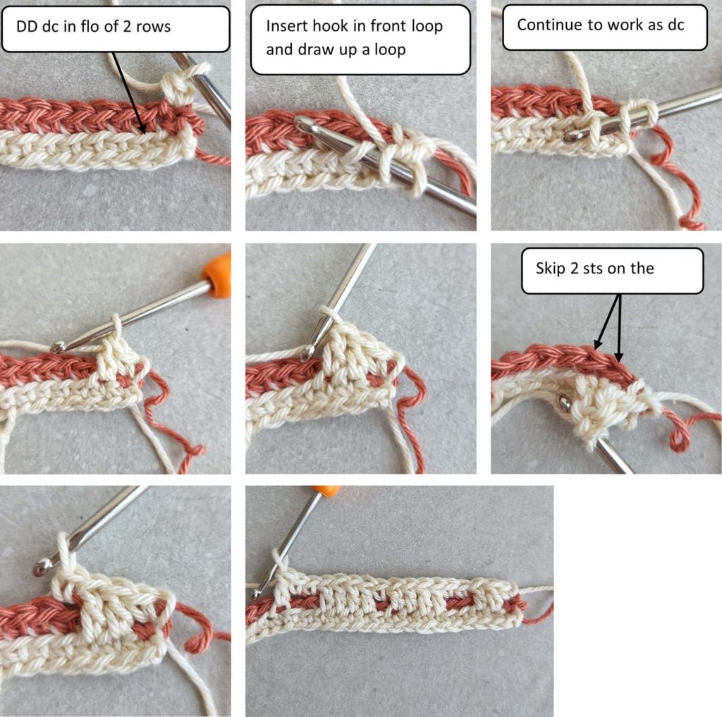 How to crochet mosaic crochet pattern for beginners-min