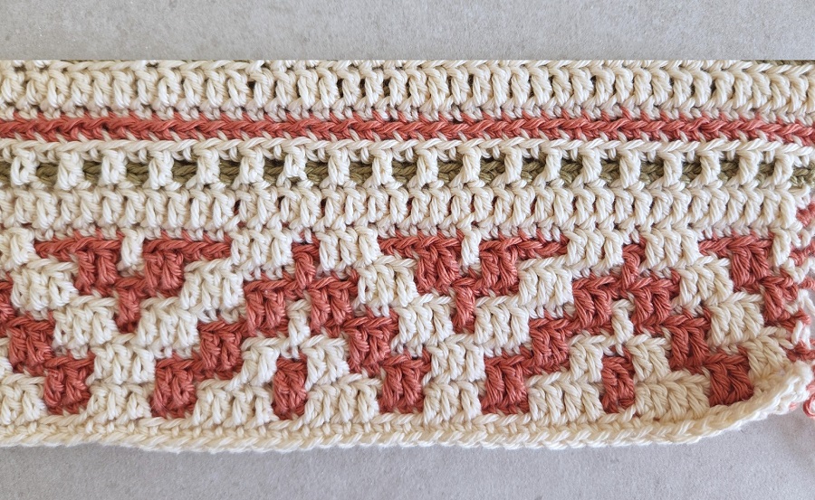 bohemian crochet mosaic placemat part A made by gootie